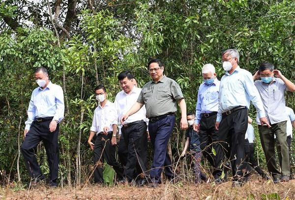Le PM Pham Minh Chinh se rend dans la province de Binh Phuoc hinh anh 1