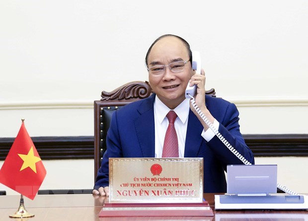 Le president vietnamien s’entretient au telephone avec le president sud-coreen elu hinh anh 1