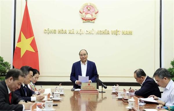 Le president travaille avec le Comite central de la Croix-Rouge vietnamienne hinh anh 1