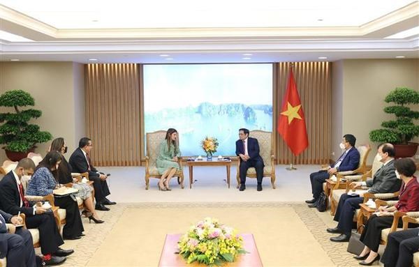 Le PM Pham Minh Chinh recoit la ministre des Affaires etrangeres du Panama hinh anh 1