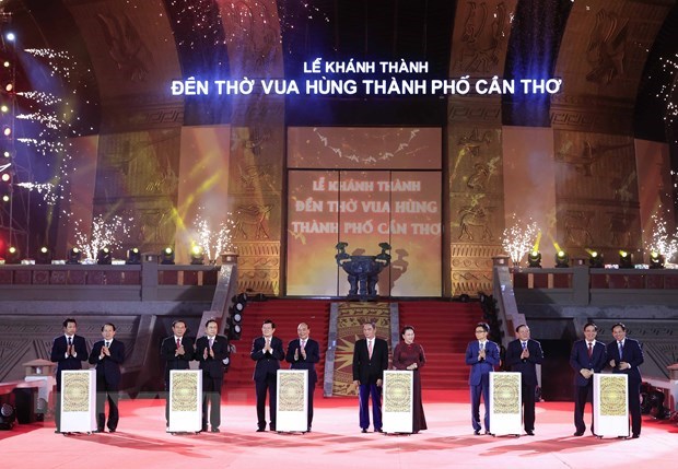 Le president glorifie les rois Hung dans leur nouveau temple a Can Tho hinh anh 1