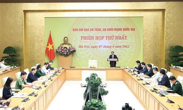 Le PM Pham Minh Chinh preside une reunion de la Direction nationale de la cybersecurite hinh anh 1