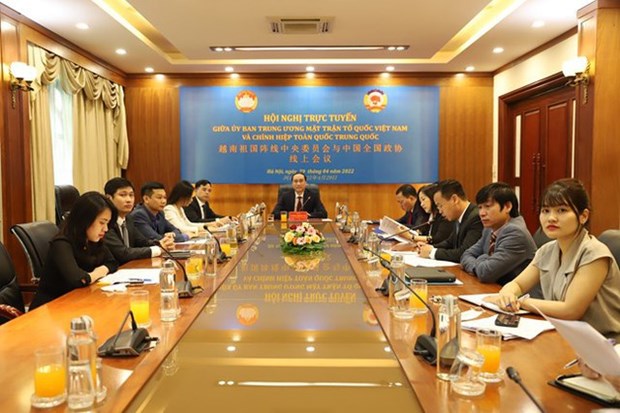 Promouvoir la cooperation entre les deux Fronts du Vietnam et de Chine hinh anh 1