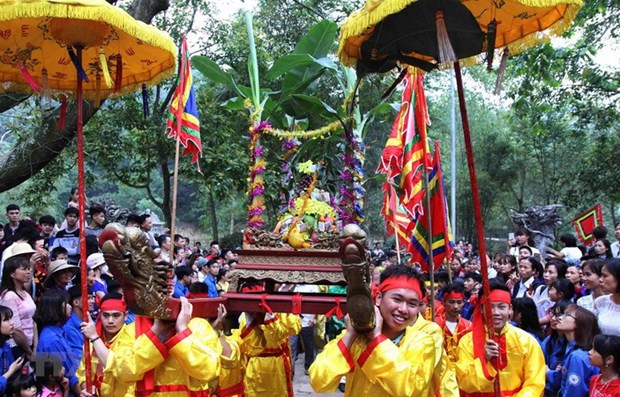 Ouverture de la fete du genie Giong au temple de Phu Dong hinh anh 1