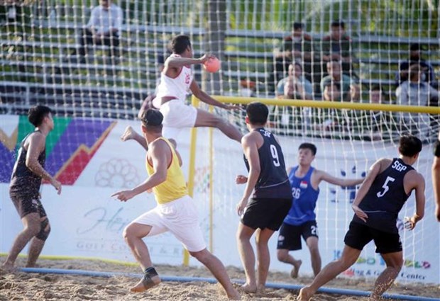 SEA Games 31-Handball : le Vietnam impressionne face a Singapour hinh anh 1
