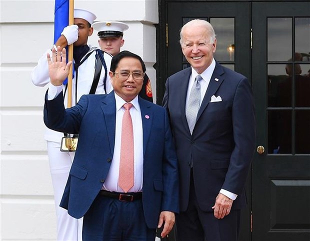 Le Premier ministre Pham Minh Chinh rencontre le president americain Joseph Biden hinh anh 1
