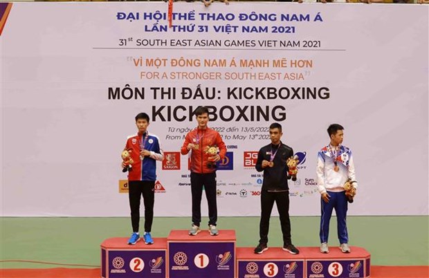 SEA Games 31 : le Vietnam en tete du classement des medailles en kickboxing hinh anh 1
