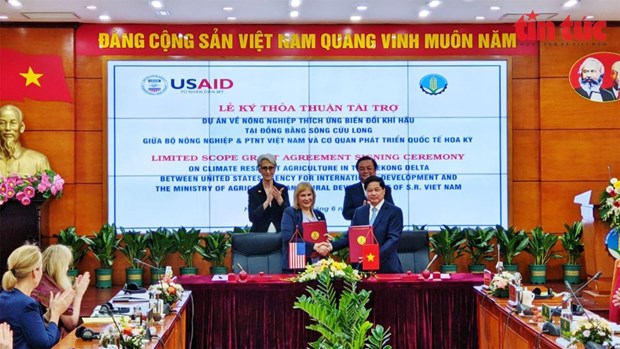 Climat: l'USAID soutient l'agriculture dans le delta du Mekong hinh anh 1