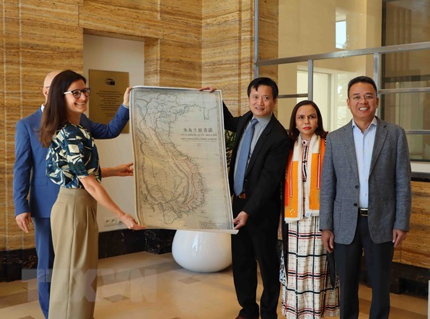 Le Vietnam offre la Carte geographique du grand An Nam a la Maison d'histoire europeenne hinh anh 1