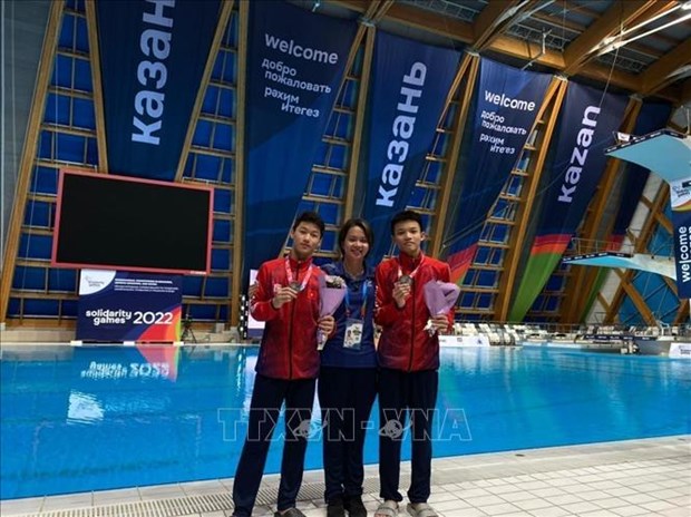Les nageurs vietnamiens remportent trois medailles aux Jeux d'amitie en Russie hinh anh 1