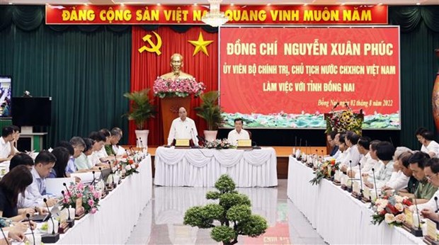 Le president demande a Dong Nai de trouver de nouveaux moteurs de croissance hinh anh 1