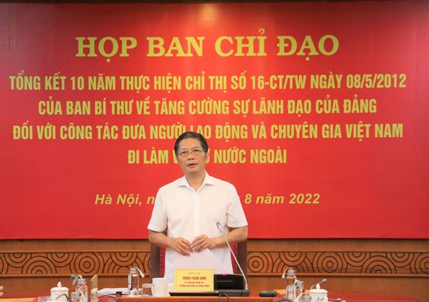 Renforcement de la direction du Parti pour l’envoi de Vietnamiens a l’etranger pour travailler hinh anh 1