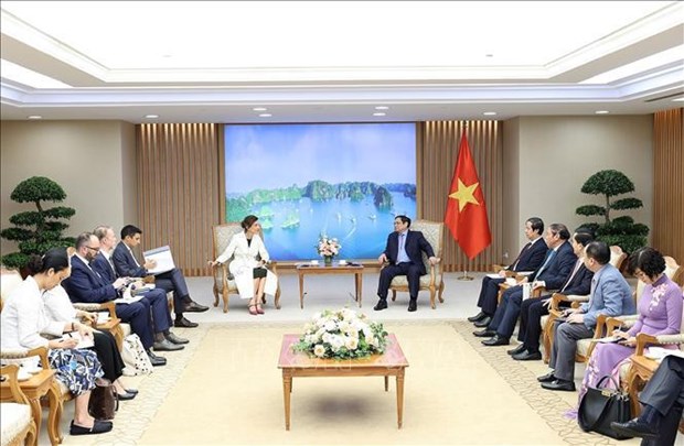 Le PM Pham Minh Chinh recoit la Directrice generale de l'UNESCO Audrey Azoulay hinh anh 1