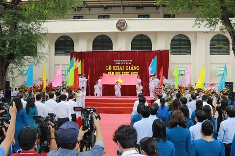 Les eleves de Ho Chi Minh-Ville animent la rentree scolaire hinh anh 2