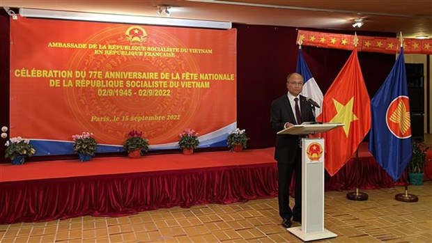 L'Ambassade du Vietnam en France celebre le 77e anniversaire de la Fete Nationale hinh anh 1
