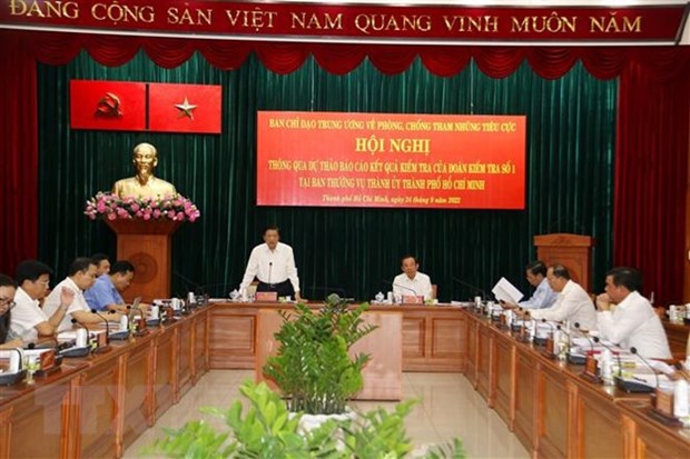 Ho Chi Minh-Ville exhortee a intensifier la lutte contre la corruption hinh anh 1