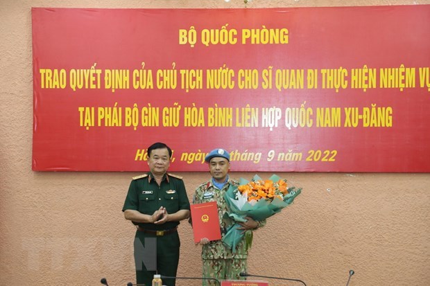 Un officier vietnamien rejoint la mission de maintien de la paix de l’ONU hinh anh 1