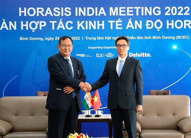 Le vice-PM Vu Duc Dam recoit le ministre d’Etat indien aux Affaires exterieures hinh anh 1