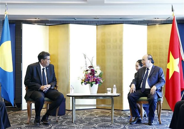 Le president vietnamien rencontre des dirigeants presents aux funerailles de l’ancien PM Abe Shinzo hinh anh 3