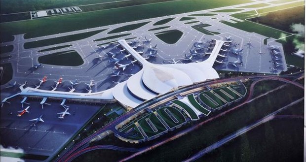 Le president de l’AN controle le chantier de l’aeroport international de Long Thanh hinh anh 1