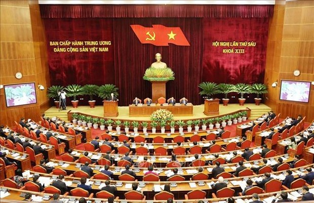 Cinquieme journee de travail du 6e Plenum du Comite central du Parti hinh anh 1
