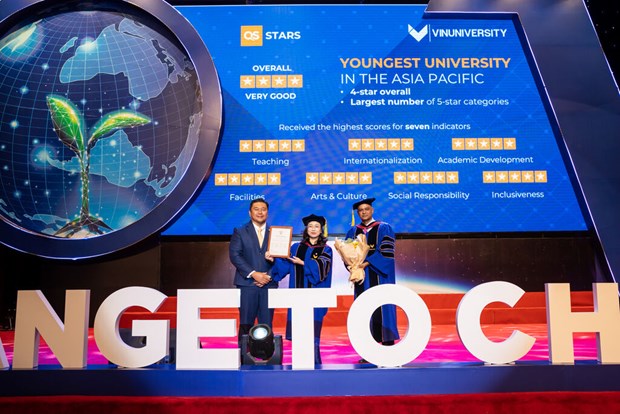 VinUni, une des meilleures universites en Asie-Pacifique, obtient sept criteres QS cinq etoiles hinh anh 1