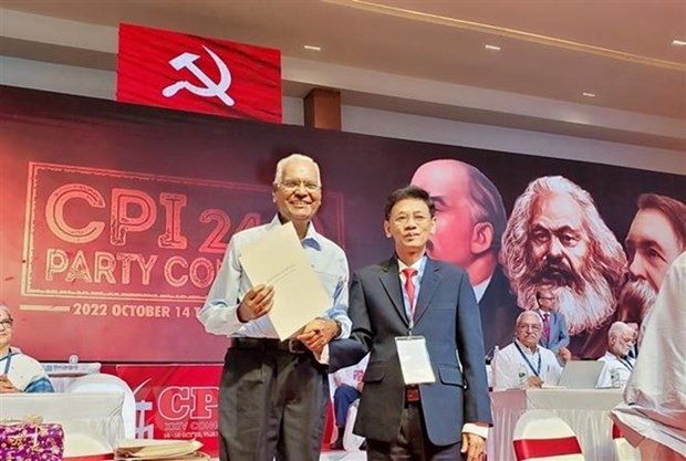 Le Parti communiste du Vietnam assiste au 24e Congres du Parti communiste indien hinh anh 2