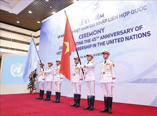 Ceremonie marquant le 45e anniversaire de l’adhesion du Vietnam a l’ONU hinh anh 2