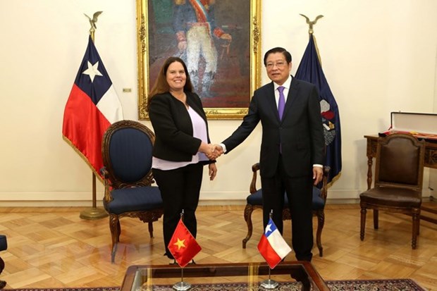 Une delegation du Parti communiste du Vietnam en visite de travaille au Chili hinh anh 1
