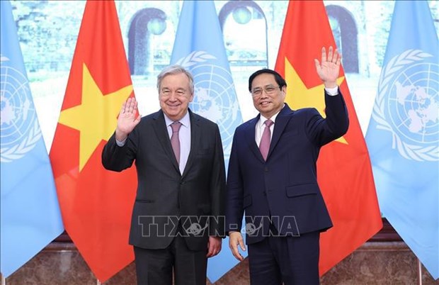 Le PM Pham Minh Chinh recoit le secretaire general de l’ONU Antonio Guterres hinh anh 3