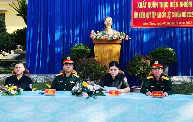 L’equipe K53 de Kon Tum entame la recherche des restes de soldats au Laos hinh anh 1