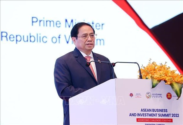 Le PM Pham Minh Chinh au Sommet des affaires et de l'investissement de l'ASEAN 2022 hinh anh 2