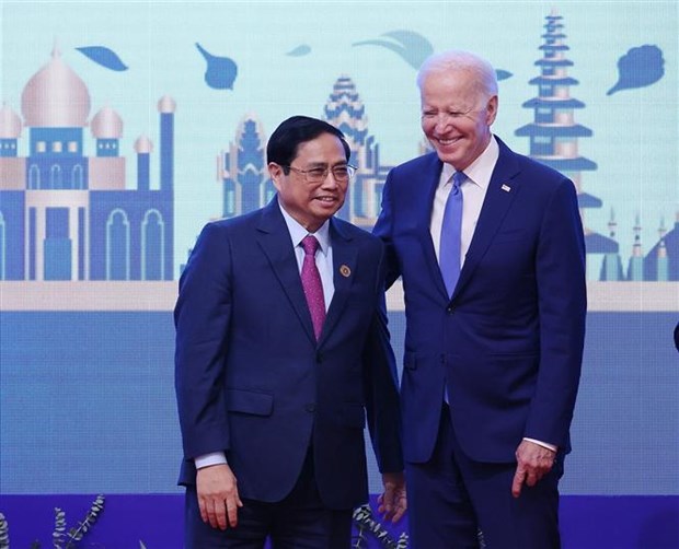 Le PM Pham Minh Chinh rencontre le president americain Joe Biden hinh anh 1
