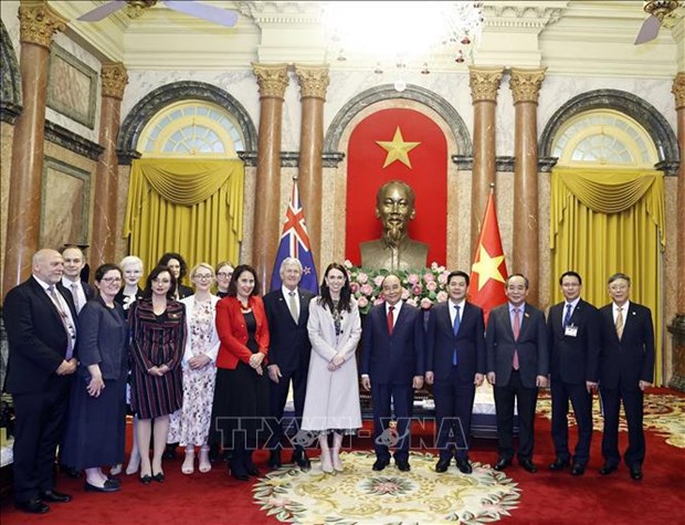 Le chef de l’Etat recoit la Premiere ministre neo-zelandaise hinh anh 1