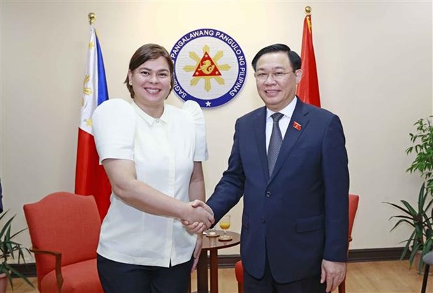 Le president de l’AN rencontre la vice-presidente philippine hinh anh 1