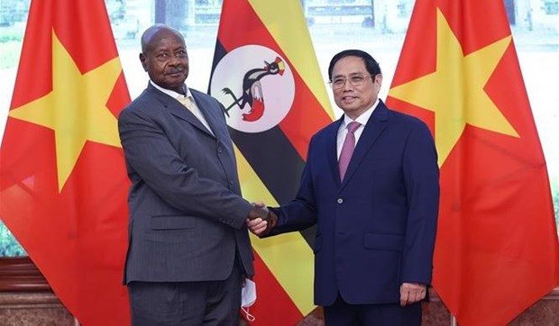 Le Premier ministre recoit le president ougandais hinh anh 1