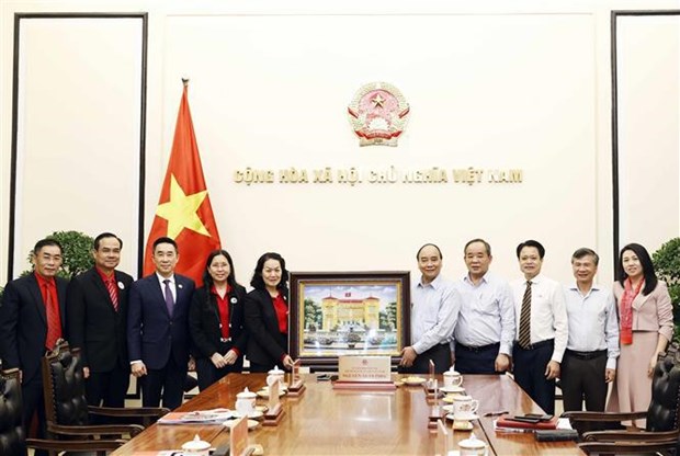 Le president exhorte la Croix-Rouge du Vietnam a mobiliser des ressources pour les necessiteux hinh anh 2