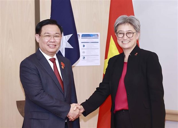 Le president de l’Assemblee nationale du Vietnam recoit la cheffe de la diplomatie australienne hinh anh 1