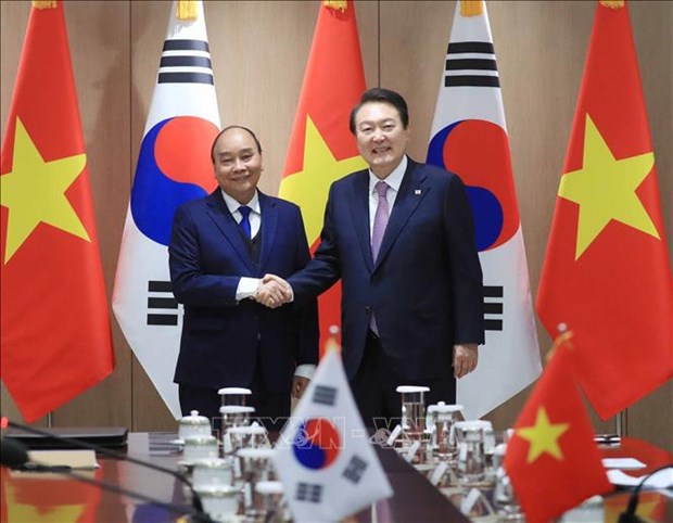 Le president vietnamien s’entretient avec le president sud-coreen a Seoul hinh anh 1