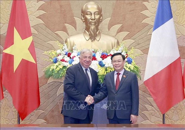 Le president du Senat francais termine sa visite au Vietnam hinh anh 1
