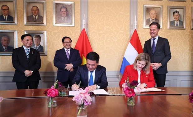 Le Premier ministre vietnamien s'entretient avec son homologue neerlandais hinh anh 2