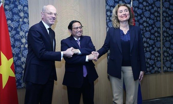 Le PM Pham Minh Chinh rencontre des dirigeants de l'organe legislatif neerlandais hinh anh 1