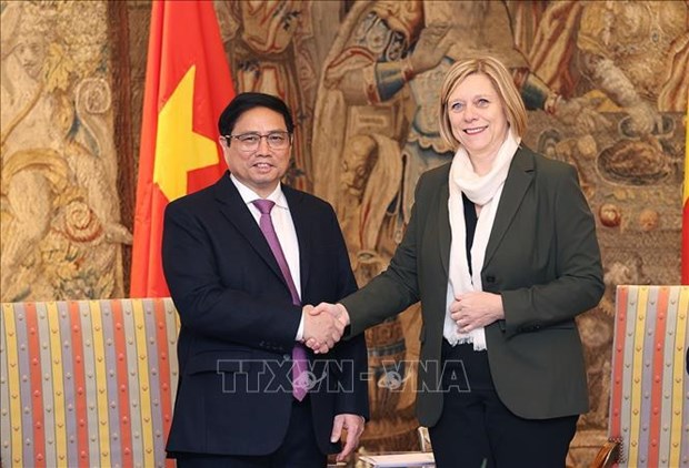 Le PM Pham Minh Chinh rencontre la presidente de la Chambre des representants de Belgique hinh anh 2