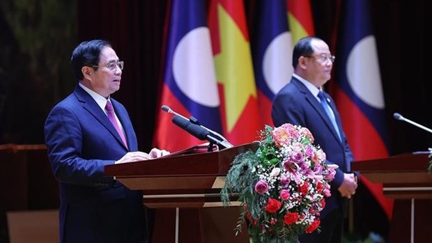 Le Vietnam et le Laos celebrent leurs relations speciales a Vientiane hinh anh 1