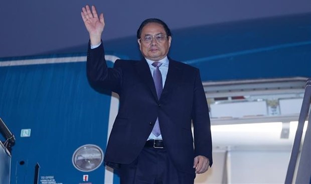 Le Premier ministre Pham Minh Chinh s'envole pour le Laos pour une visite officielle hinh anh 1