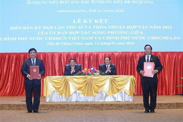 La 45e reunion du Comite intergouvernemental Vietnam-Laos hinh anh 2