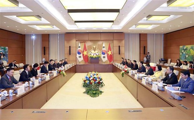 Entretien entre le president de l'AN vietnamien et son homologue sud-coreen hinh anh 2