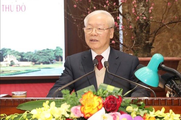 Des dirigeants internationaux presentent leurs vœux du Nouvel An lunaire a Nguyen Phu Trong hinh anh 1