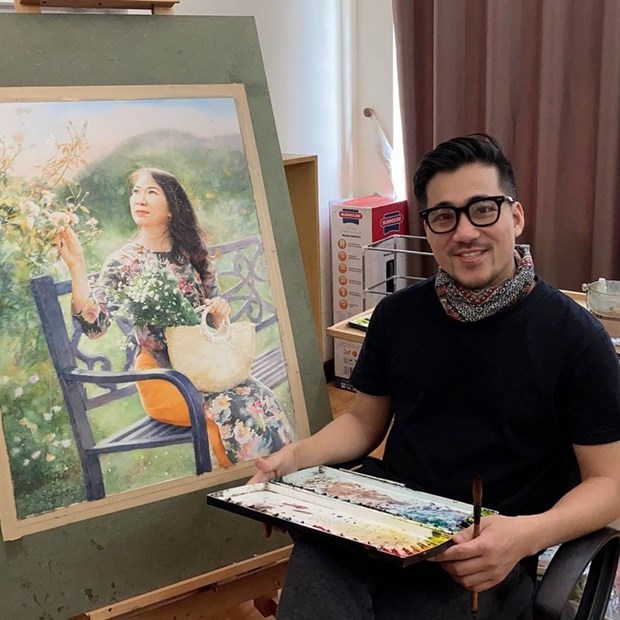 Toan Nguyen, premier peintre vietnamien a remporter un prix d’aquarelle aux Etats-Unis hinh anh 1