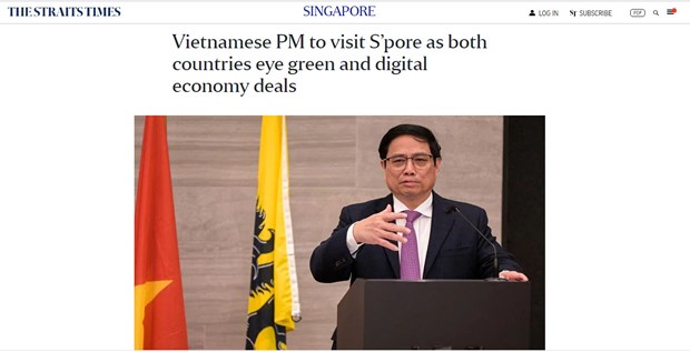 Le Vietnam et Singapour visent des accords d'economie verte et numerique, selon le Straits Times hinh anh 1